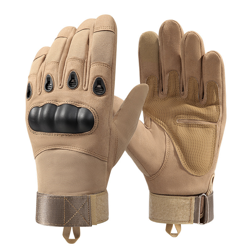 Hard Knuckle Protection Combat Airsoft Shooting Black Touchscreen Tactical Gloves for Men