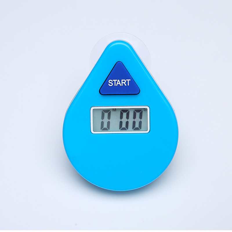 Waterproof five 5 minutes count down digital timer electronic bathroom water droplet shower timer for bath room