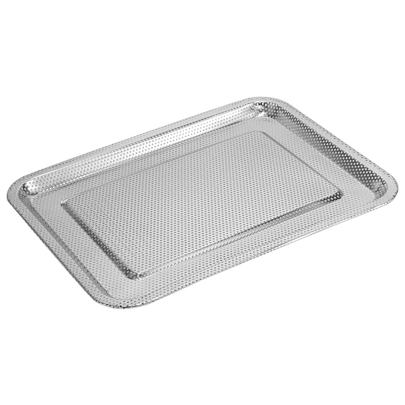Kitchen multifunctional stainless steel rectangular tray vegetable drain tray