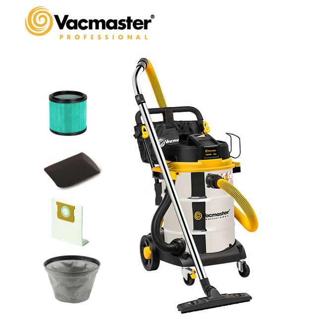 Vacmaster wetdry пылесос с 50L промышленный Годный к употреблению двойной HEPA фильтрации шваброй стиральная СС Class L certified-VJE1650SW
