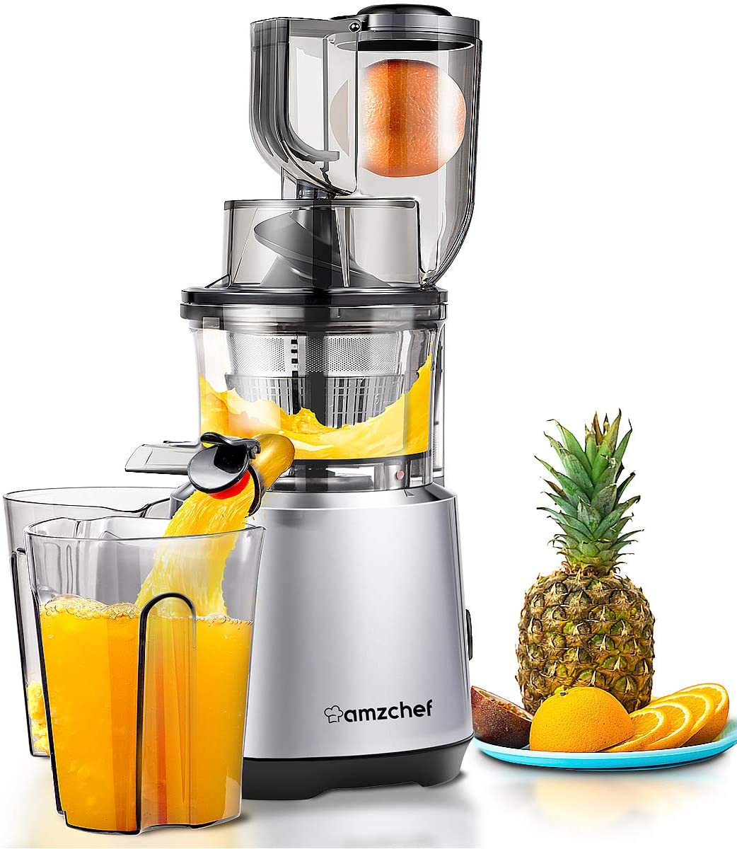 AMZCHEF HH-916F 240 Вт медленная соковыжималка цельные фрукты медленная мастикация соковыжималка портативные блендеры