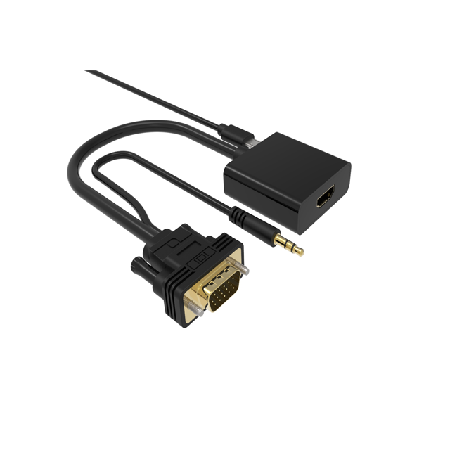 Горячая Распродажа адаптер hdmi к vga 3,5 мм разъем micro USB порт