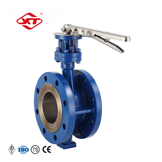 D43H-150LB 4inch Cast steel API butterfly valve small fluid resistance