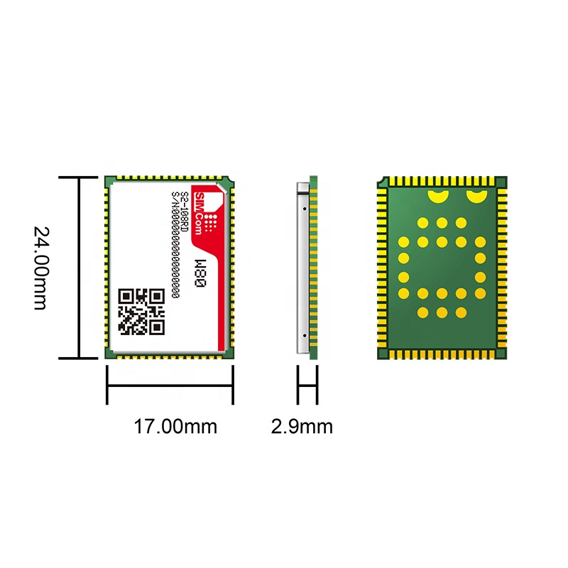SIMCom W80 беспроводной доступ в Интернет Wi-Fi, bluetooth, bluetooth модуль LCC + LGA IEEE 802.11a/b/g/n/ac/ax 2,4 ГГц Wi-Fi 5 ГГц 2x2 MU-MIMO могут быть использованы в 5G модуль