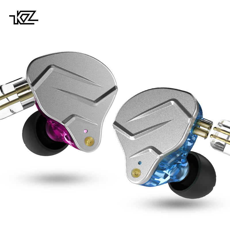 Металлические наушники KZ ZSN Pro, гибридные технологии, HIFI басовые наушники, Спортивная гарнитура с шумоподавлением