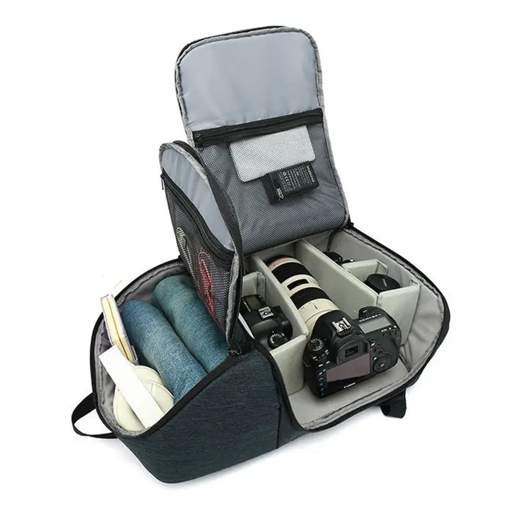 Amiqi XQ05 OEM Waterproof HD Camera Bag Photography Backpack Multi-Function Zone Camera Backpack Photography Backpack
