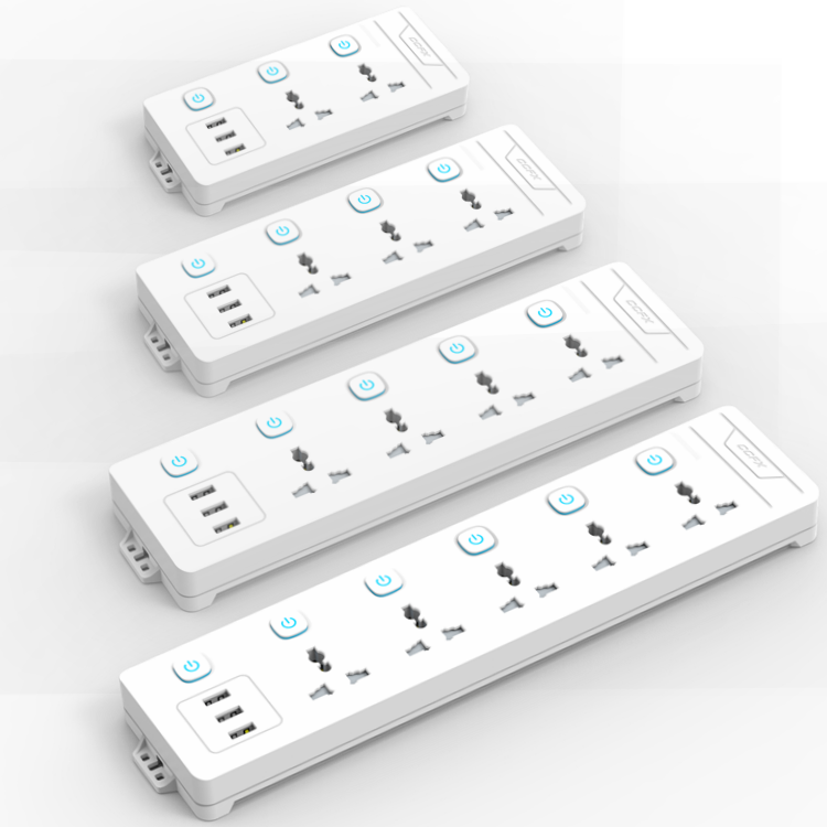Удлинитель, удлинитель с 3 4 5 6 розетками и 3 USB-портами для зарядки