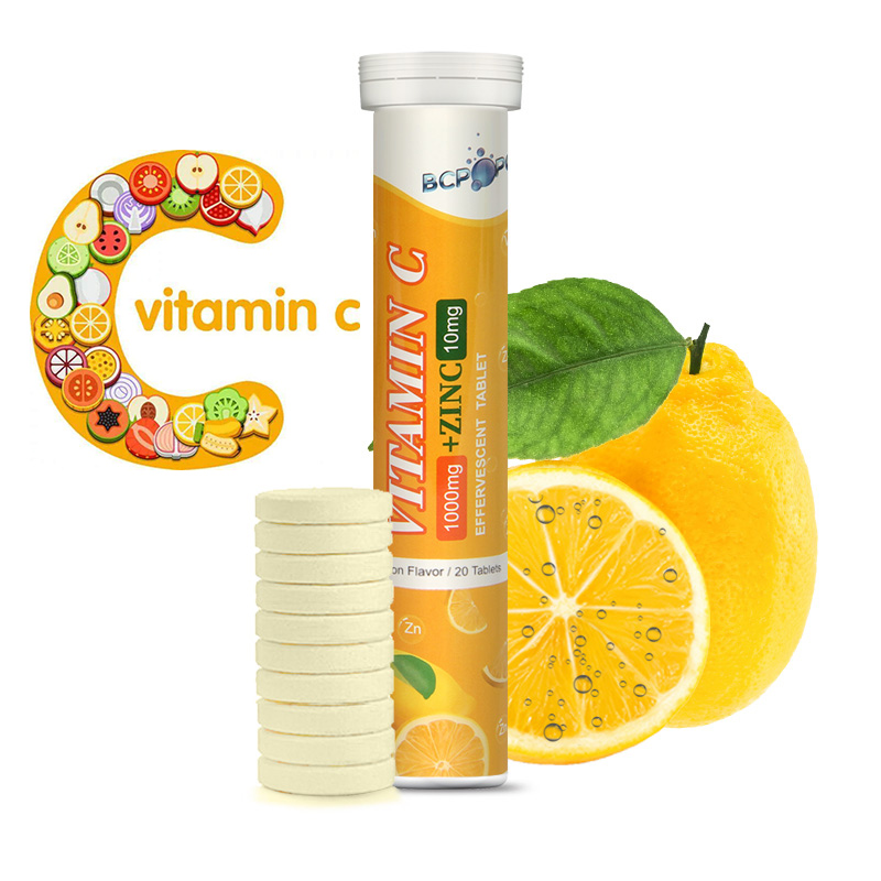 OEM Private label Immune Booster Vitamin C Zinc Effervescent Tablet 1000mg Price