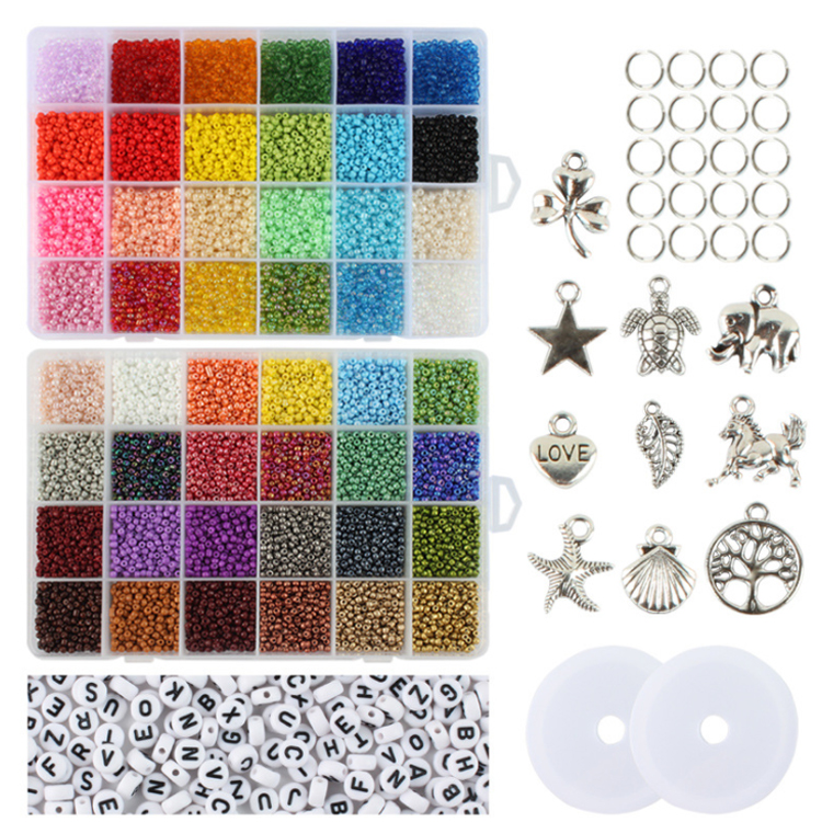 jewelry accessories diy jewelry making 6mm diy necklace jewelry making seed beads necklace diy kit with letter beads kit