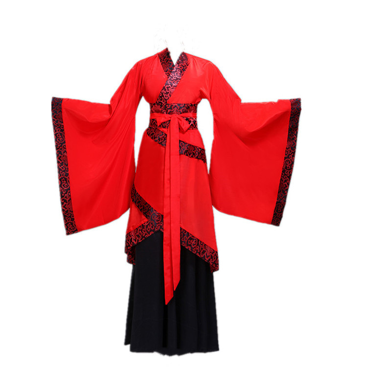 Китайские платья для народных танцев Hanfu, китайские традиционные костюмы ханьфу для косплея