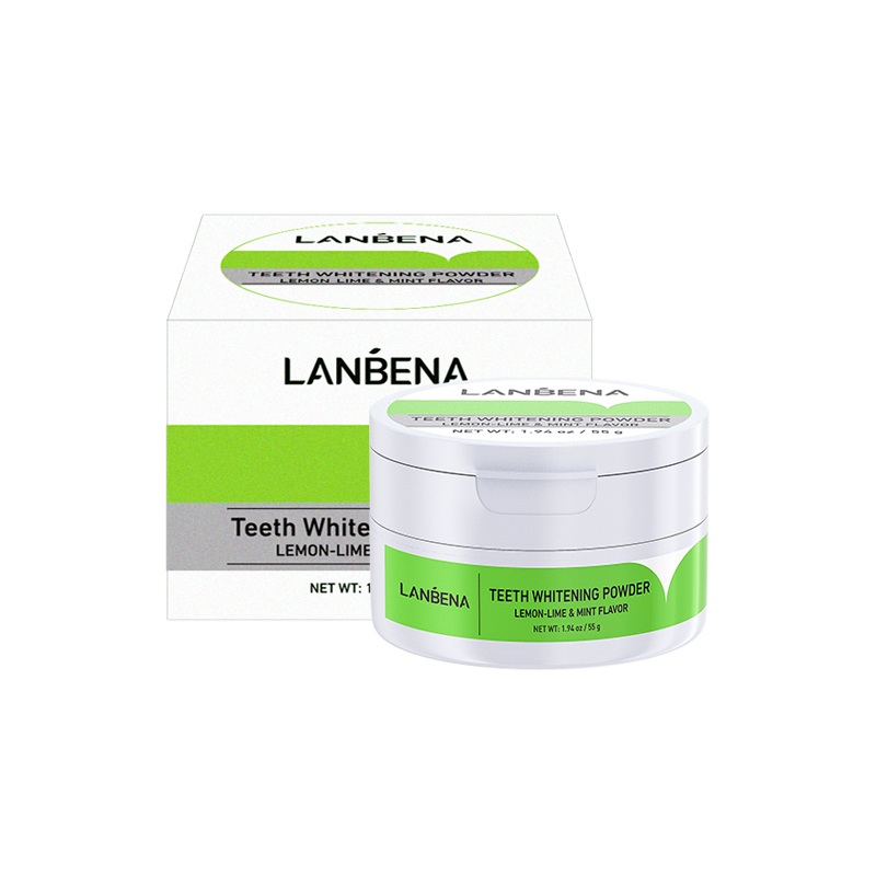 LANBENA Lemon mint flavor powder toothpaste teeth whitening teeth white free shipping