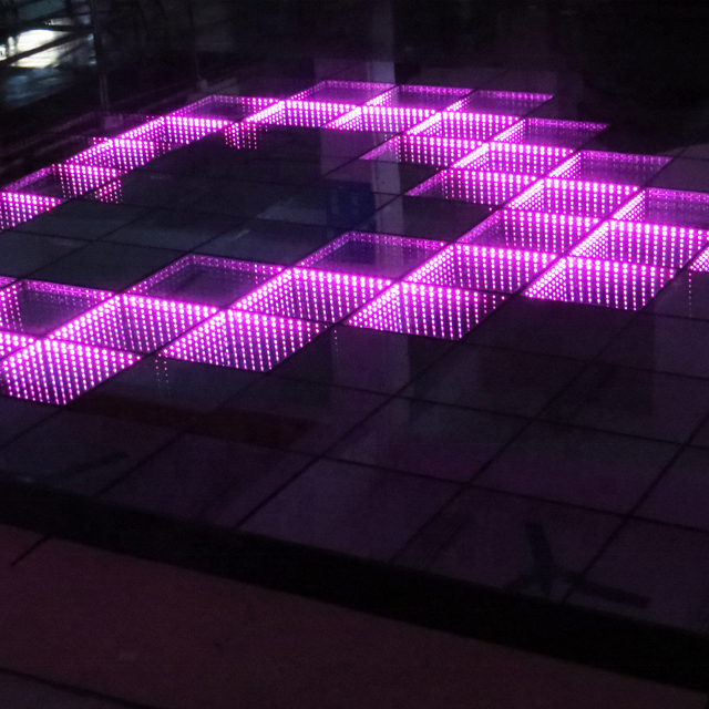 Newest wireless magnetic led infinite dance floor tiles
