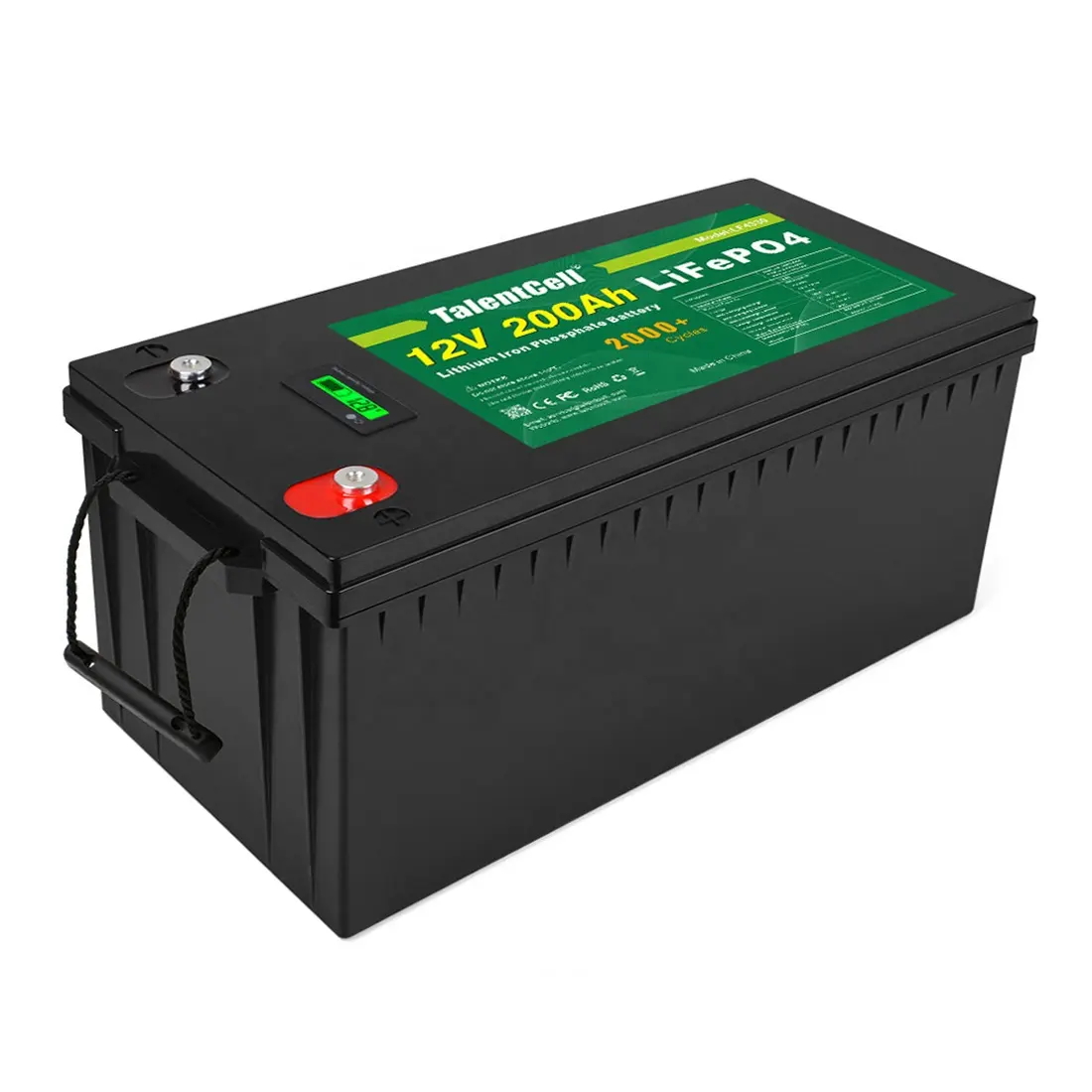 High Quality Deep Cycle Rechargeable Lithium Ion Lifepo4 Deep Cycle 12v 100Ah 200Ah LiFePO4 Battery