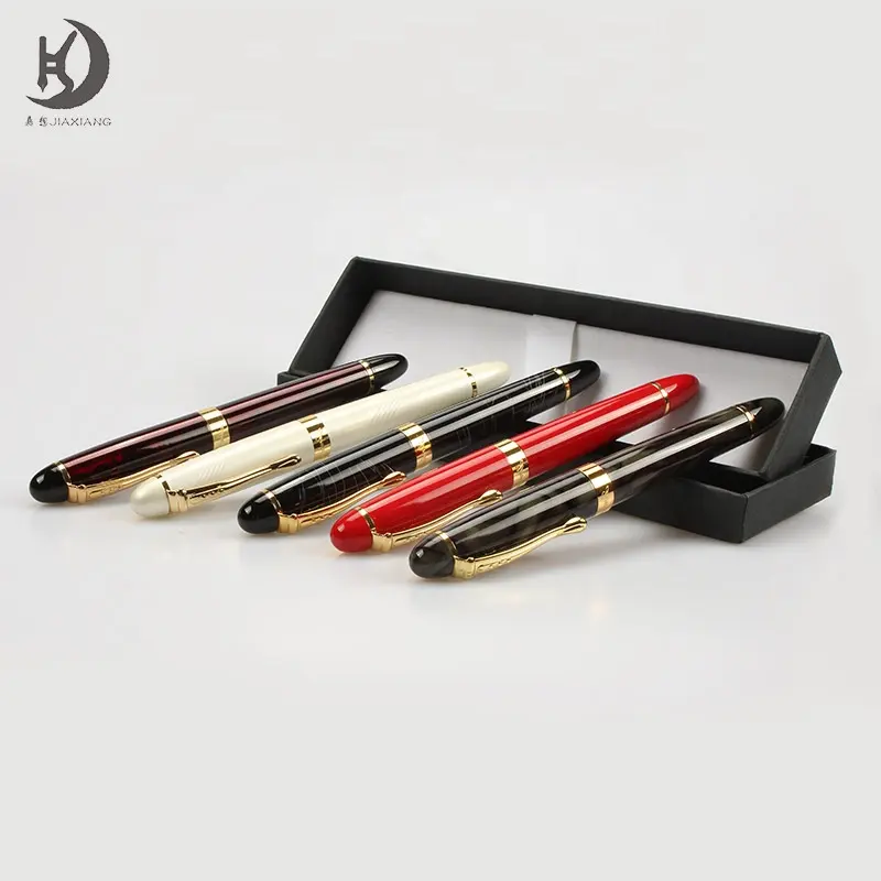 MS JINHAO 450 Series New Promotional Fine Nib Fountain Pen Luxury Golden Trim For Business Gifts Custom Logo calligraphy pen
