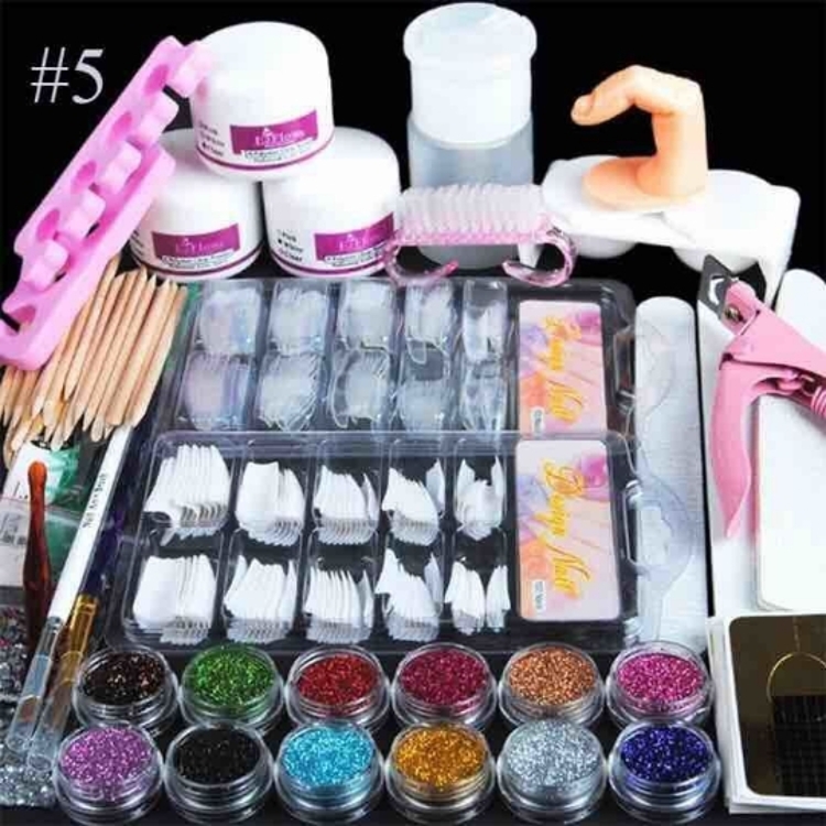 High Quality Professional Nail Acrylic Powder Kit Sets for Nail Salon Products or home DIY