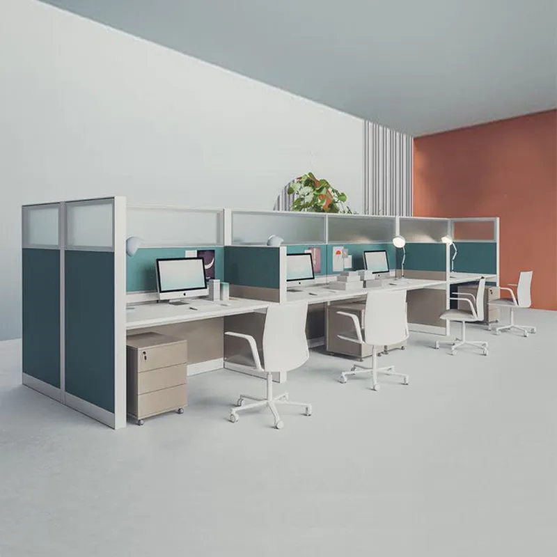 Modern modular 8 seats for 8 persons cubicles office workstion online desk 2 4 6 seat office partition workstation office desk
