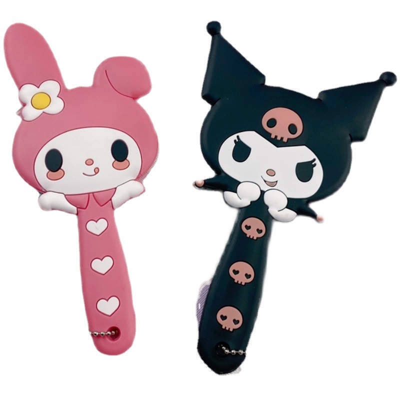 Ruunjoy рекламный подарок милое настольное зеркало для девушек Sanrio Kuromi Melody удобное ручное зеркало для макияжа ручное маленькое зеркало