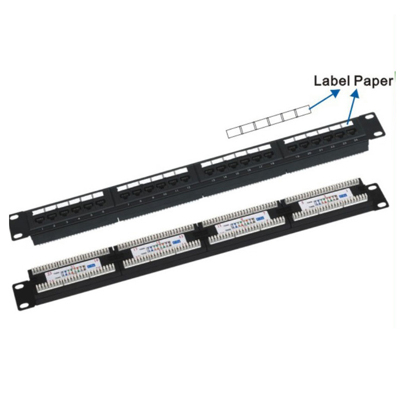 Патч-панель UTP cat6 с 24 портами