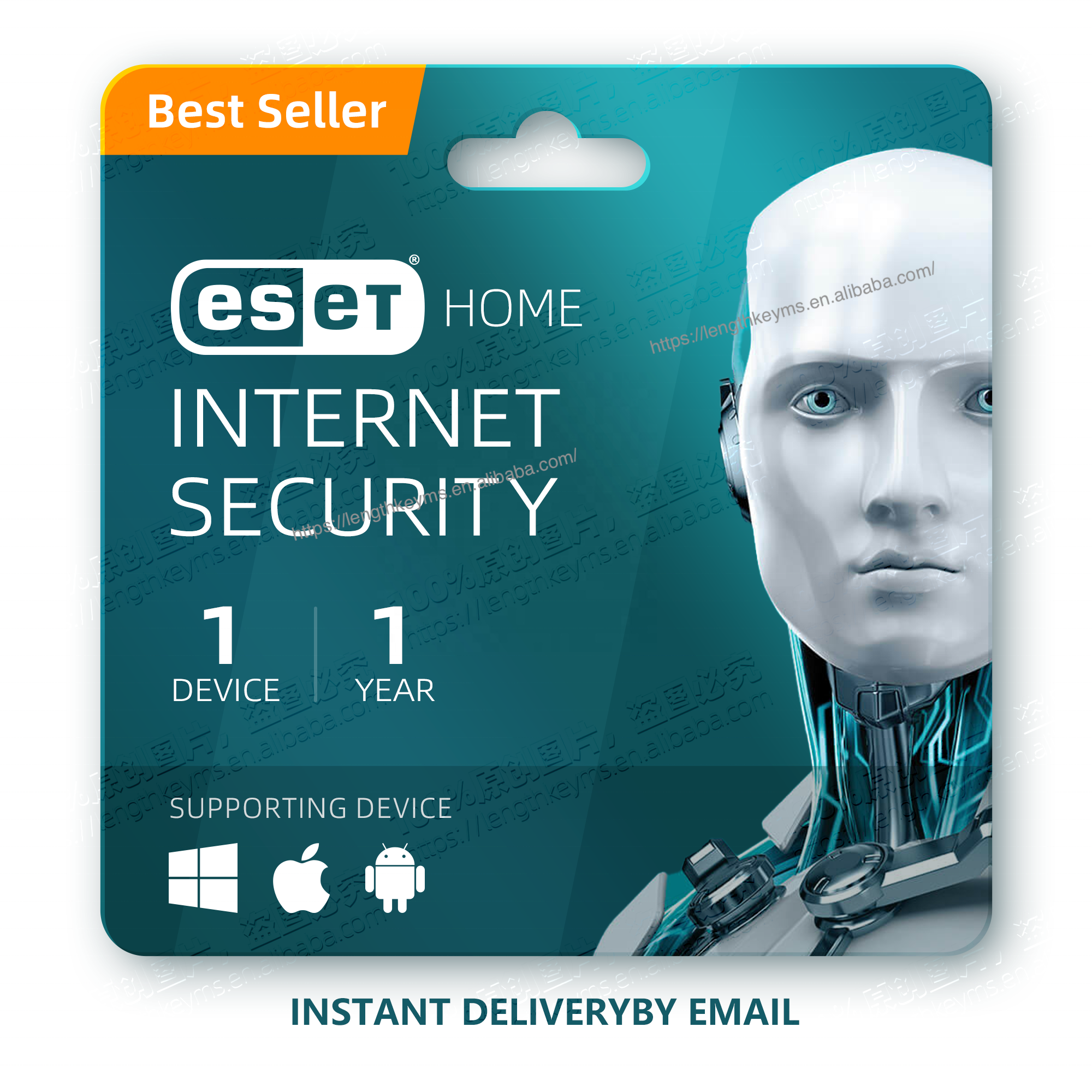 24/7 онлайн Подлинная Лицензия ESET интернет-ключ безопасности 1 устройство 1 год/ESET NOD32 антивирусное программное обеспечение