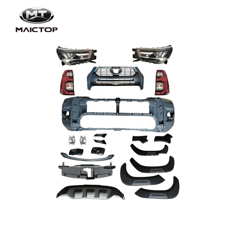 Maictop Автозапчасти для Hilux новейший комплект переднего бампера для Hilux Revo Upgrade до ROCCO 2021