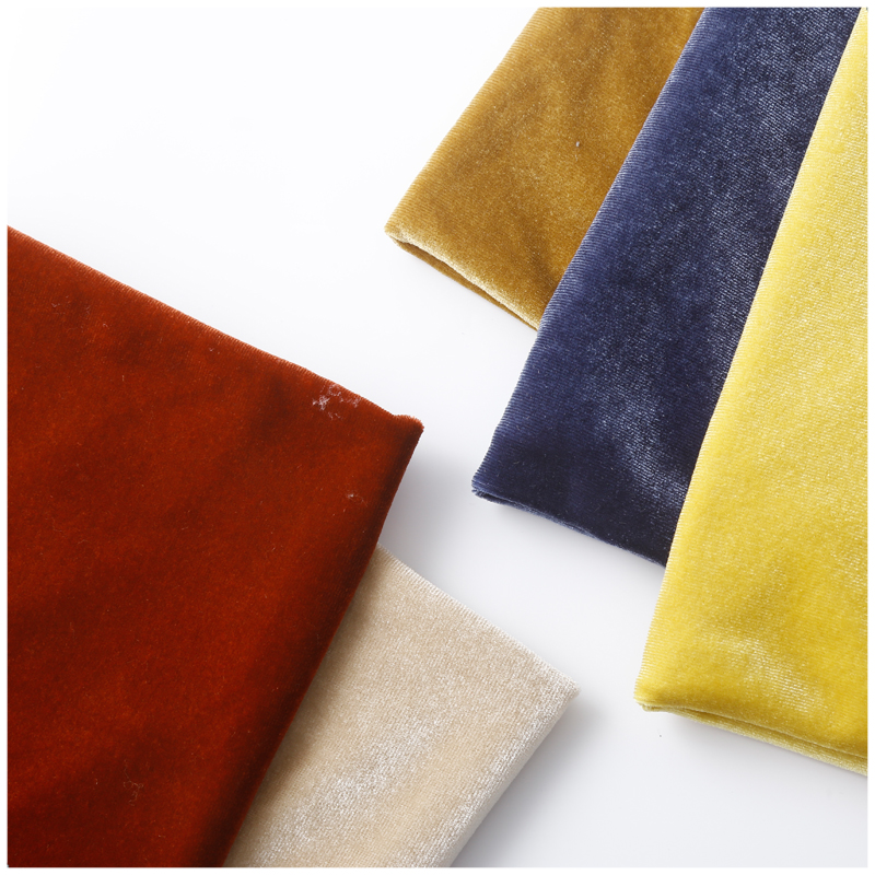 spandex polyester elastic velvet 4 ways stretch velvet for women dress garment
