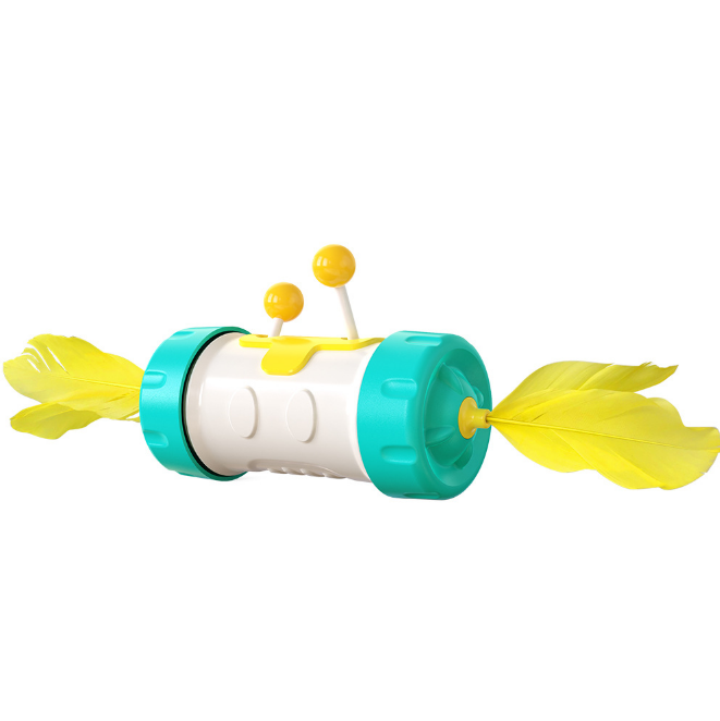 stock cat ball move up and down Interactive Toys Amazon pet cat toys safety Funny interactive feather wand cat toy