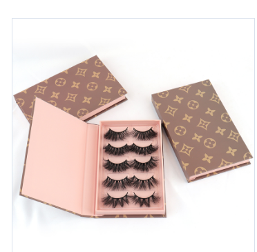 2021 new arrivals Makeup Lahes Lashcases Lashbook Lashpackaging Custom 5 pairs Lashbox Packaging