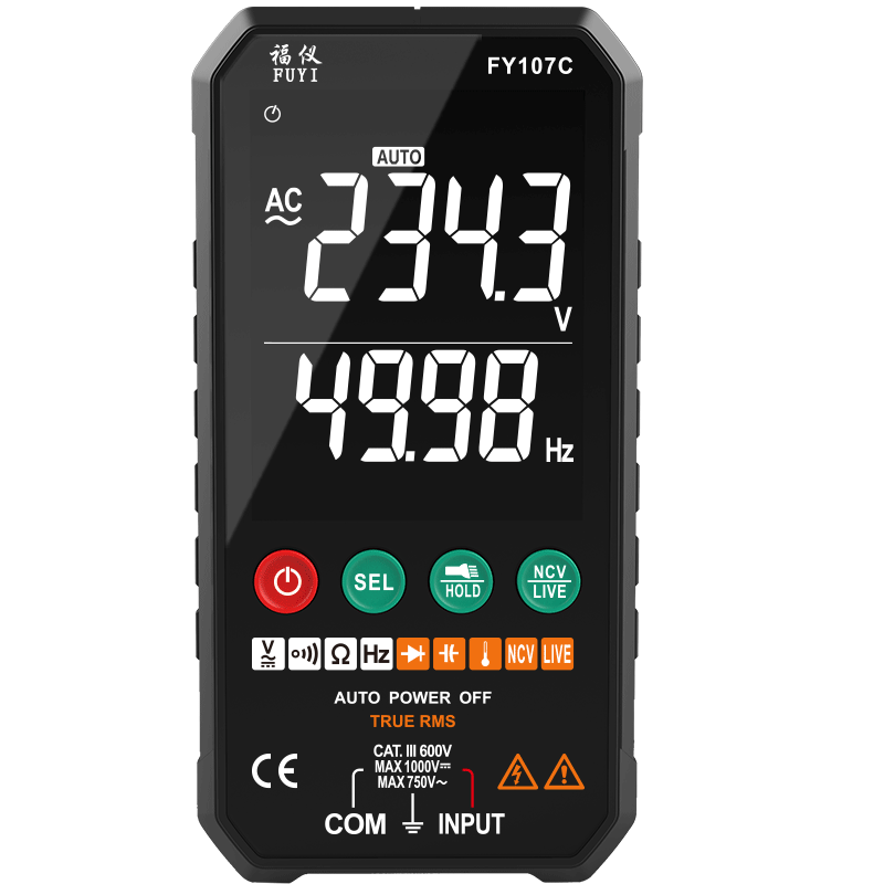 ST184 Цифровой мультиметр клещи True RMS 6000 отсчетов профессиональные измерительные тестеры AC/DC напряжение переменного тока Ом