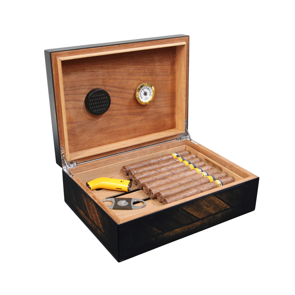 Countertop Humidors Delicate Wooden Humidor Deluxe Cigar Humidor