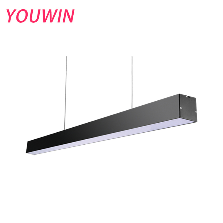 60W Energy Saver LED Linear Light Motion Sensor Supermarket Slim Dimming Fixture Warehouse Strip Suspended Linkable Office ETL