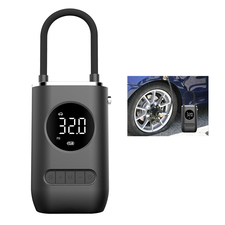 Бамбуковые бесплатный образец мини портативный 12V 150PSI USB воздушный насос батарея воздушный насос беспроводной воздушный насос для велосипела шин шины для легковых автомобилей