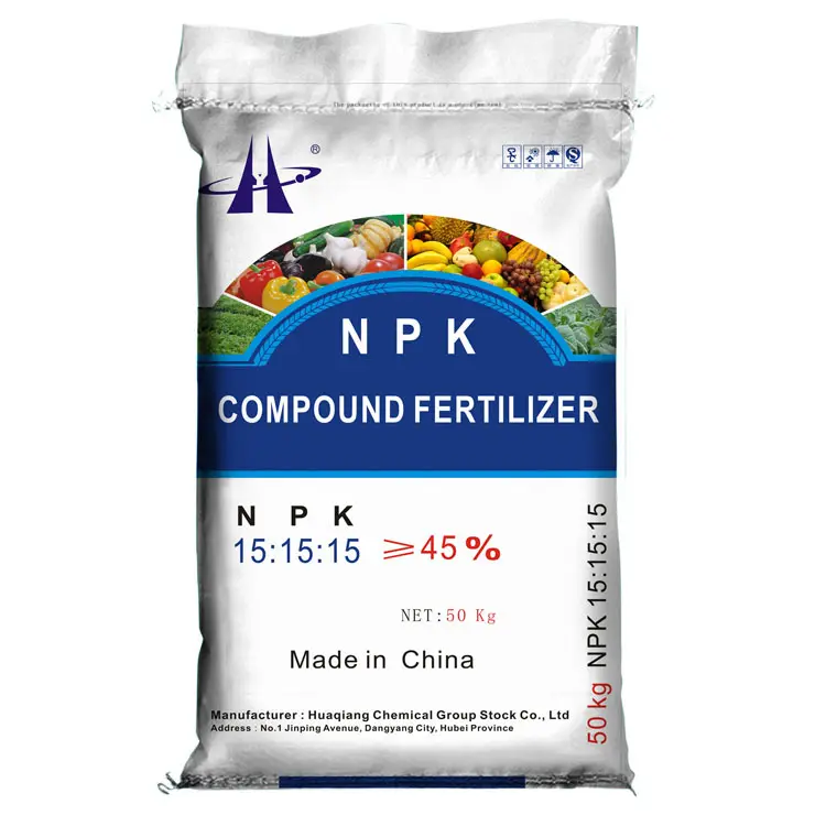 Huaqiang Chemical Fertilizer NPK 15-15-15 Agriculture Fertilizer Nitro-Sulfer-Based  High tower Compound Fertilizer price