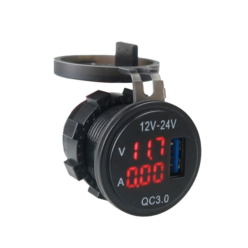 Новый несколько Лодка Караван RV мотоцикл 12V 24V водонепроницаемый вольтметр мощность USB разъем