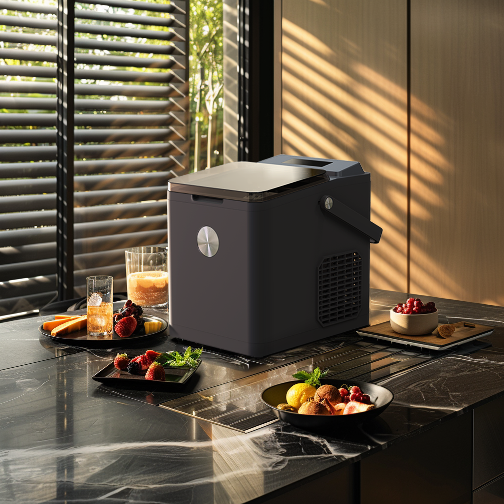 Compact Design Intelligent Ice Maker Equipped with a New Generation of Efficient Compressors