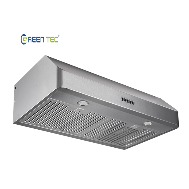 Cooker Downdraft Exhaust Fan Push Button Kitchen Island Extractor Heat Slim Line Restaurant Chimney PCB cooker Range Hood