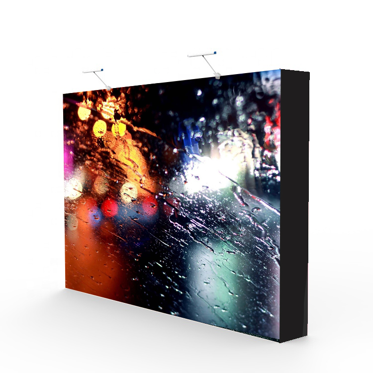 Trade show exhibition wall 3*3 Aluminum Frame Tension Fabric Display easy pop up event backdrop stand forTrade