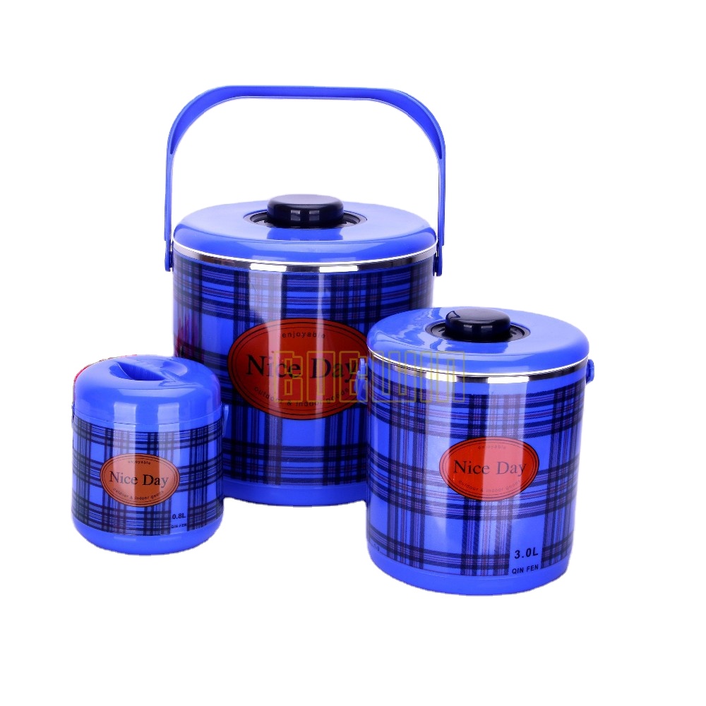 Nice Day Hot Pot 3PCS Food Warmer Plastic Food Bucket