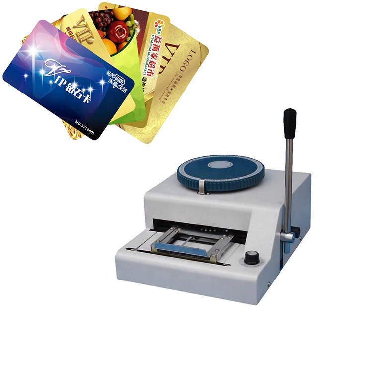 convex character pvc id card printer for Magnetic stripe card, induction card, scratch card