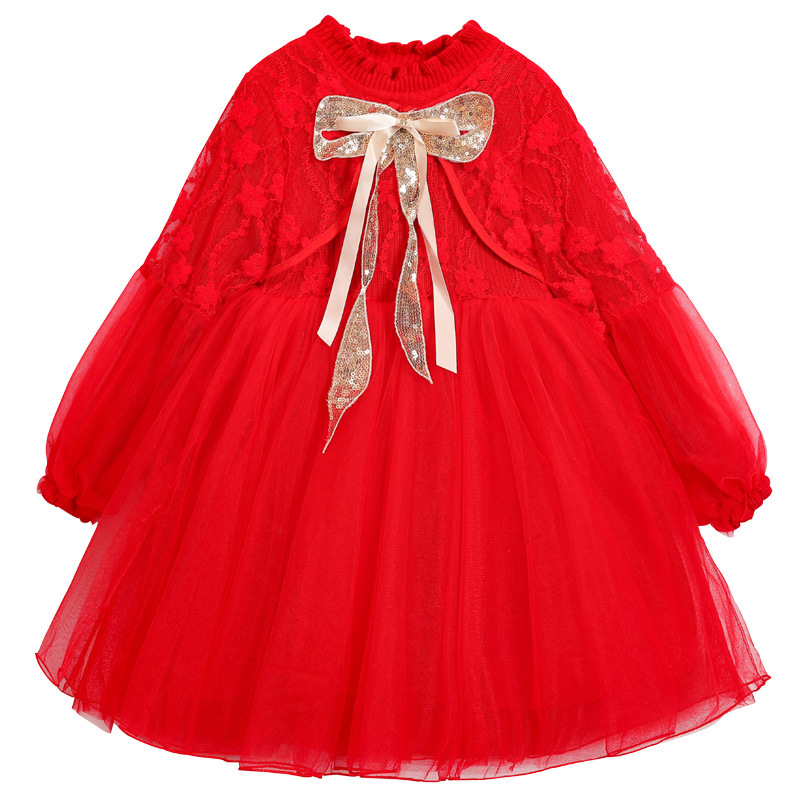 Children's wear 2021 set of fashion bow design skirt color princess skirt girl wedding party girl dress up children's wear