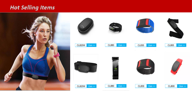 Chileaf Fitness tracker ant BLE4.0 arm band heart rate monitor CL830 support OEM