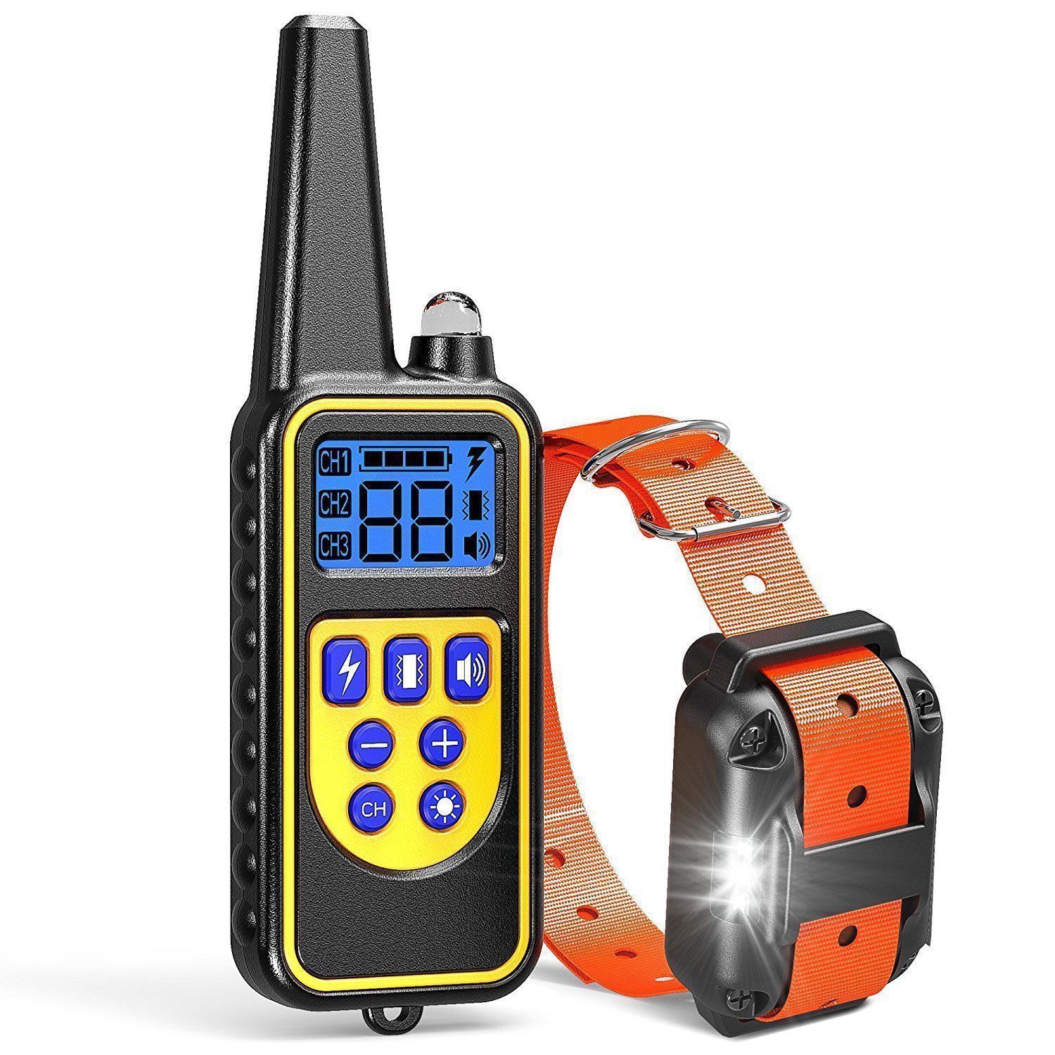 Hot Sale Anti Bark Dog Training Collar Anti Bark Electric Shock Dog Collar Rechargeable Shock Dog Beeper Collar