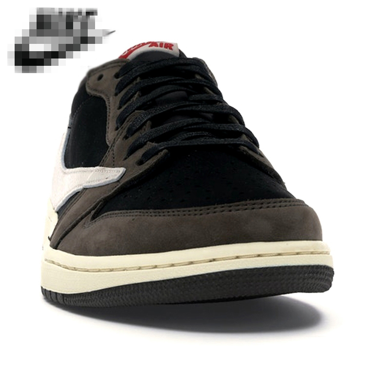 Sneakers authentic retro 1 low Travis black toe og 6 rings original aj1 men's and women's basketball shoes