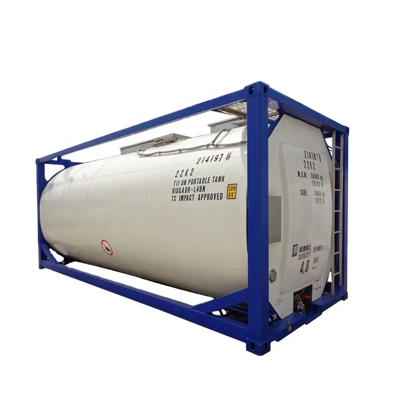 26000 Liters Liquid Chemical Transportation UN T11 20ft ISO Tank Container Price for Sale