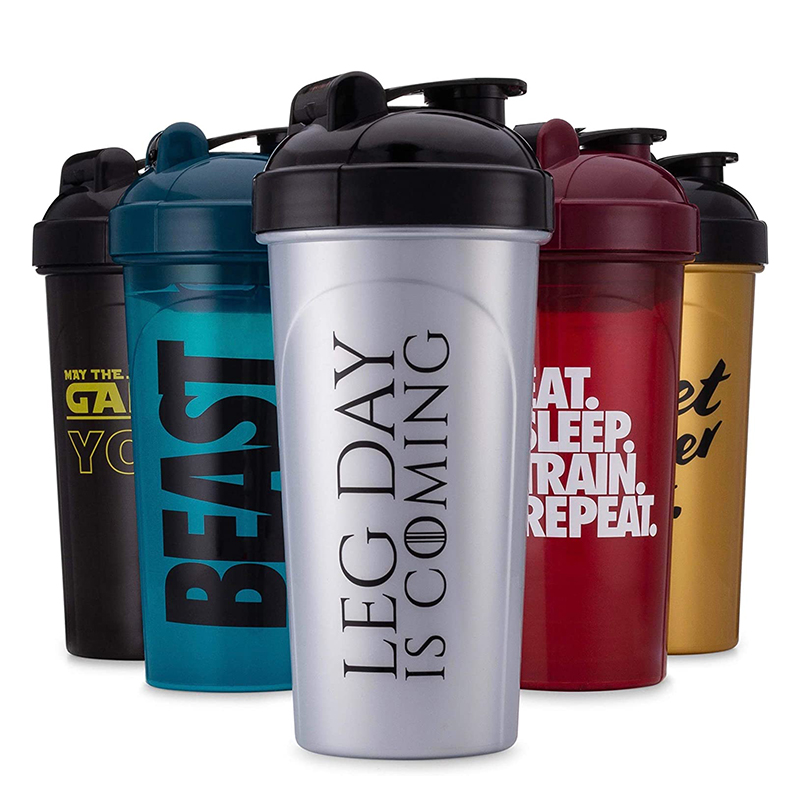 Amazon Top Seller 600ml Double Wall Bpa Free Plastic Tumblers Portable Shaker Water Bottle Outdoor Gym Coffee Mugs With Logo