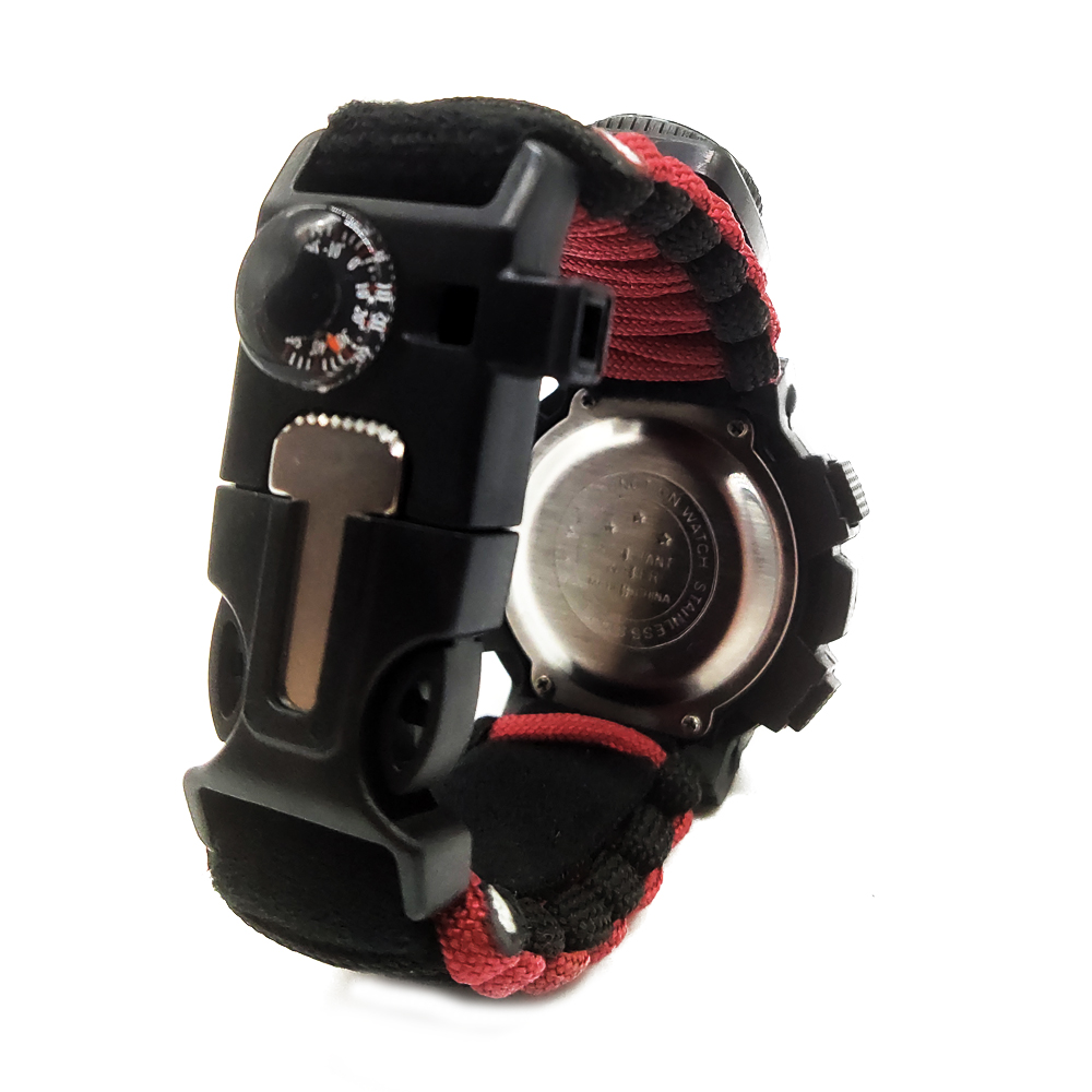 New Adjustable Paracord Watch  Outdoor Camping Sport Survival Watch  Multifunctional Paracord Watch