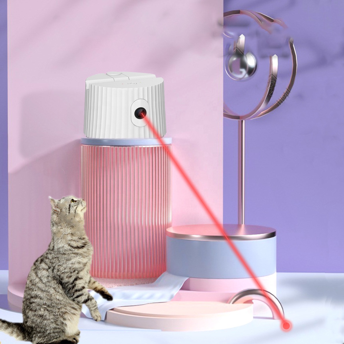 Лидер продаж, USB Лазерная интерактивная игрушка для кошек, Умная Автоматическая Электронная светодиодная Лазерная Игрушка для кошек