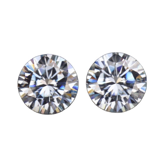 best quality round cut GRA certified loose white gold VVS real moissanite loose diamonds 1ct