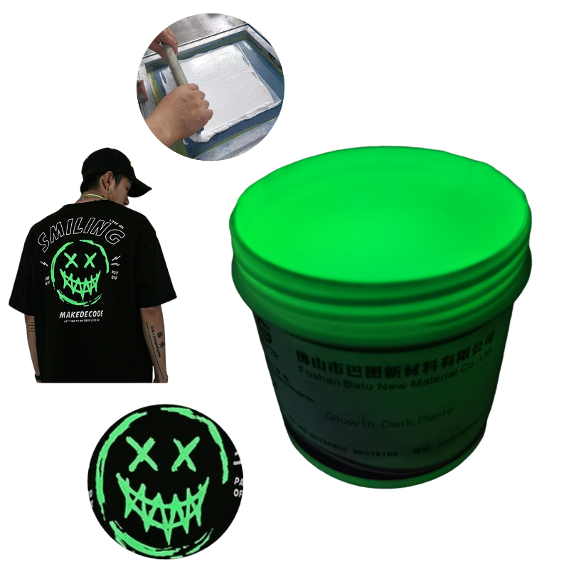 Eco friendly glow in the dark printing for uniform best selling glow in dark ink screen printing ink