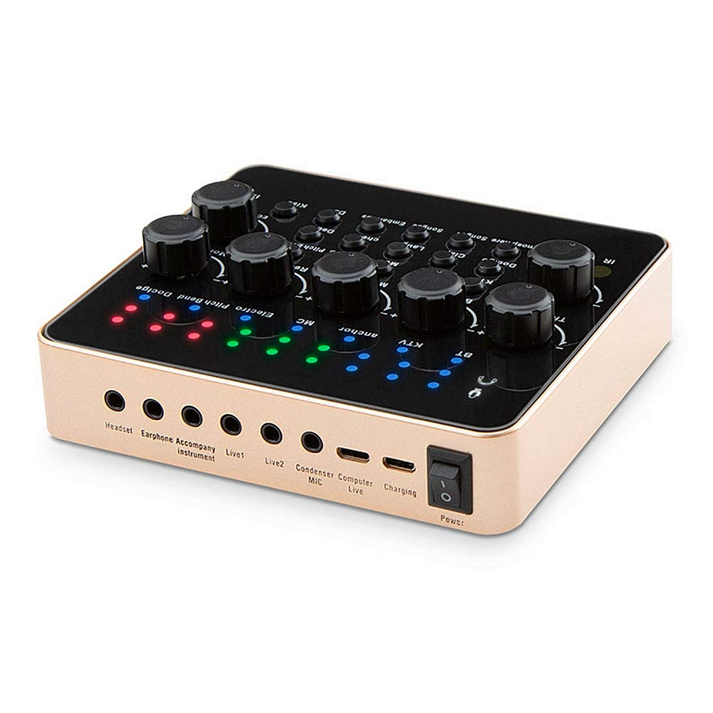 Звуковая карта USB, многофункциональный звуковой эффект, цифровой звуковой Миксер с USB-гарнитурой, микрофоном, звуковой картой для мобильного компьютера