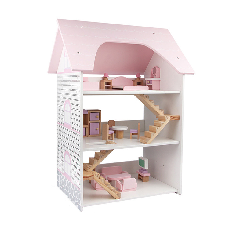 Yohi 2021 Princess Dance Dream Wooden Dollhouse OverTall with Sounds Spinning Dance Floor Gabby'S Doll House Customizable